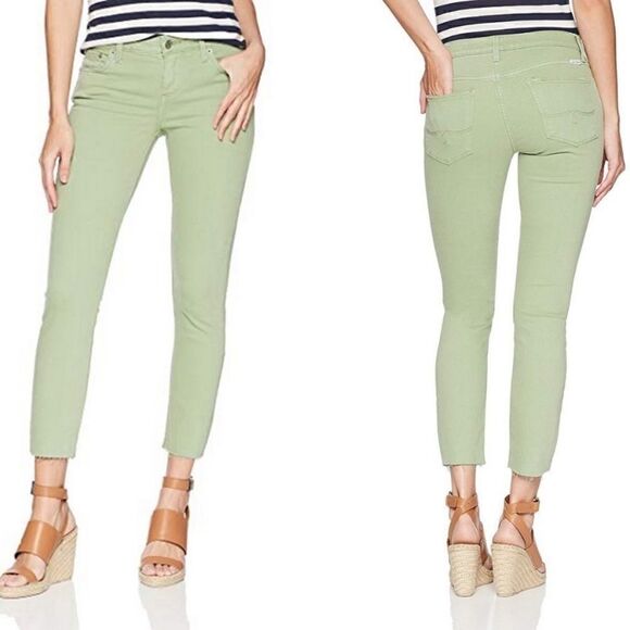 Lucky Brand Green Lolita Crop Jeans Size 2/26 - Picture 1 of 12